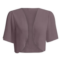 Mafytytpr Ženski kaputi i jakne čišćenje ženske zime na prodaju Ženski meki šifon otvoreni prednji čisti