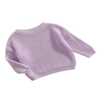 Toddler Baby Kid Dječji džemperi Topli dugi rukav pleteni vrhovi pulover jesenja proljetna odjeća