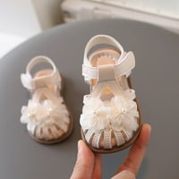 Dječje djevojke cipele od pune boje ravne bliske noge Sandale Ljeto Novo ružičaste ljubavne princeze