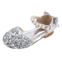 KPOPLK Girls Haljine cipele Mary Jane Wedding Party Cipele Glitter Breadesmaids Princess Heels cipele