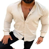 Abtel muška majica zakonita na vrhu ovratnika Lagana bluza muškarci Redovna fit radna tunika košulja