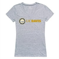 Republička odjeća Univerzitet u Kaliforniji Davis ženska majica za pečati majicu - Heather Grey, 2x