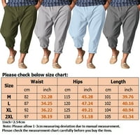 Prednjeg swalk muške ljetne hlače Elastične hlače za struk muškarci Čvrsti boju pantalona sa džepovima
