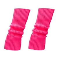 Wybzd Par ženske pletene noge zagrijavaju zimske tople dugih čarapa za čišćenje za zabavu
