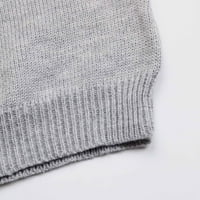 Koopšeni džemperi za žene ženske jesenske zimske modne dugih rukava od kolutarce Torba od pukotine ukrasnog