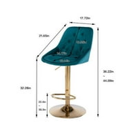 Moderna okretna stolica za okretni bar, podesiva po visini trake sa leđima i nogama, visoka barzola