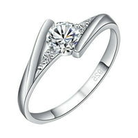Lowrofile prstenovi za žene djevojke izvrsne spomen za angažovanje vjenčanog nakita veličine 5-zvona