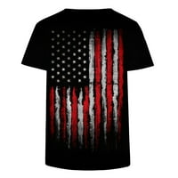 Majica američke zastave za žene zvijezde Stripes 4. srpnja Grafički teže Ležerne prilike američke zastave