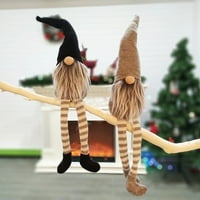 Ruanlalo božićni vileli, božićne likovne lutke ukrasna velika nosa dugačke noge Xmas Dekoracija Krposti