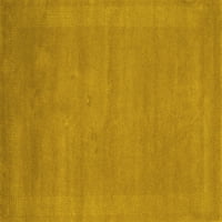 Ahgly Stroj firme prati zatvoreni pravokutnik Sažetak žuti prostirke savremene površine, 8 '12 '