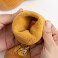 Rovga Baby Toddler Djevojke cipele sksile Dječja pletiva meka čarapa Sole čvrste gumene čarape topli
