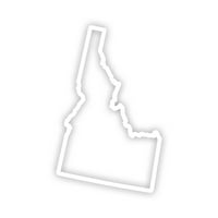 Idaho Outline Naljepnica Decal Die Cut - samoljepljivi vinil - Vremenska zaštitna - izrađena u SAD -