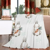 BESPLATNA Flannel Biljka cvijeća Početna Essentials Soft Cosy Queen Veličine ćebad za krevet za kauč