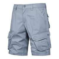 Muške ljetne hlače od punog u boji Theter Plus veličina šorca za pranje m