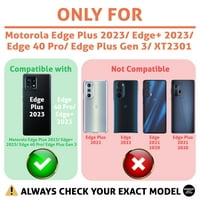 Talkseli Tanak futrola za telefon Kompatibilan za Motorola Edge Plus Edge + Edge Pro, Borba protiv ribe