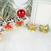 Hadančeo Božićno drvsko zvono-čvor Dizajn pjenušava živopisna boja Visoka trajnost Višenamjenska dekorativna