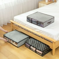 Pod krevetom za pohranu Kontejneri za pohranu prozora s ručkama za odjeću za spavaću spavaću sobu -