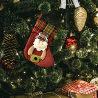 Uskršnja jaja koja se vise na božićnom drvcu Božićni ukrasi Kreativna raznolikost božićnih čarapa Božićne čarape Božićno drvce Viseće poklonske vreće Malo vitraža