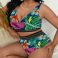 Aaimomet Stop Bangeage Push Up BRA ženski bikini set Solid kupaći kostim set za plažu plus veličine