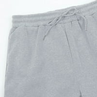 Bacc ženske hlače ženske dno duge za dno joggers hlače vježbaju visoke struk joge hlače sa džepovima casual pantalone za žene sive