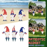 Tangnade Patriot Cell Girts Gnomes Umetni dan ukrašavanja Akrilni gnomi Neovisnost Početna Dekor