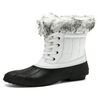 Žene prozračne zimske cipele hladnim vremenom udobne snježne čizme hoda plišana obloga bijela 4,5