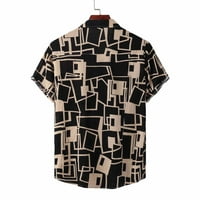 Leesechin muške havajske majice Velika i visoka rever check ispisana majica cvjetne košulje za zabavne majice na klirensu