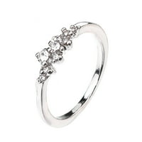 Podplug Valentines Day Pokloni, cirkonski prsten sa ženskim modnim temperatužvnim nakitom za žene s