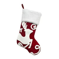 Božićna čarapa za hvatanje očiju otporne na habanje poliestera za snježnu pahuljicu viseći čarape Decor