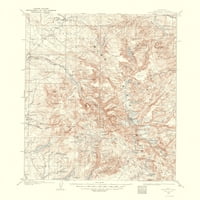 Mapa Topo - Fremont Peak Wyoming Quad - USGS - 23. 28. - Matte platno