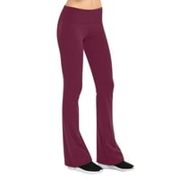 Joga hlače za džepove za žene plus veličine Visoka vježba struka za podizanje čvrstih hlača joga pantalone