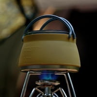 Bespojavi selizibilni silikonski prijenosni čajnik kampiranje otvorenog vatre kafe čaj za čaj kaseta na otvorenom silikonski preklopni ruksak lonac