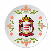 Kneževina Monako Nacionalnog amblem Cvijeće keramike posuđe za večeru
