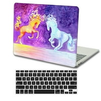 Kaishek Kompatibilan je samo najnoviji MacBook Pro 15 Slučaj - izdanje Model A1990 i A1707, plastična tvrda školjka + crna poklopac tastature, životinja A 85