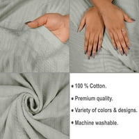 Vargottam pleteni pamučni pokrivač za kauč i krevet, mekani ugodan pleteni pokrivač - mekani ugodan