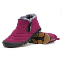 Zodanni unise čizme za snijeg plišane obloge tople cipele casual zimsko čizma hladni vremenski plijeni hodajući lagano vanjsko crveno 8