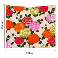 Cvjetna tapiserija Botanički klasični dizajn biljnog dizajna, tapiserije za zidnu spavaću sobu