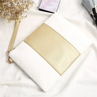 PhoneOap modna šivanja kontrastna boja kvačila za kovertu kvačila torba s kvačilom bijela