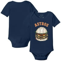 Dojenčad sićušni otvor mornarsko houston Astros Burger Bodysuit