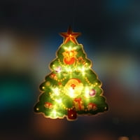 Huaai božićni ukrasi LED gudački privjesak Santa Snowman Fawn Božićno drvce Svjetlosni privjesak C