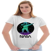 Astronaut Dab na mjesecu smiješno ženska majica dame, marke Brisco 2x