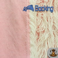 Fau fur Long Pile ultra mongolski ton ružičasta tkanina 64 W prodaje se u dvorištu