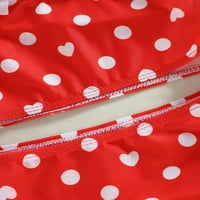 Arvbitana Toddler Baby Girl Tankini kupaći kostimi Leopard Heart Dot Print Ruffle Torbe bez rukava +