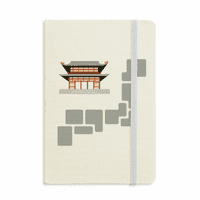 Zgrade ciglenih pločica Tradicionalni japanski prebivalište NOTEBOOK Zvanični tkanini Tvrdo pokriće