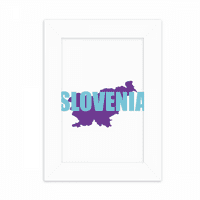 Mapa Slovenija Europa Art Deco Fashion Desktop Foto okvir Za prikaz slike Dekoracija umjetno slikarstvo