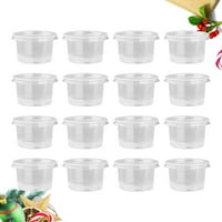 140ml za jednokratnu plastičnu posudu za jednokratnu upotrebu Clear Portion Cups Posude sa poklopcima