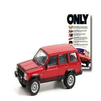Jeep Cherokee šef, crvena sa crnom - Greenlight 39080F - Skala Diecast Model Toy Car