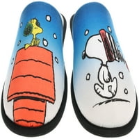 Porodične papuče od kikirikija, neusklađenost za odmor Snoopy & Woodstock, plava