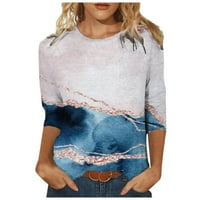 Žene labave ležerne majice vrhovi rukava okrugli vrat eksplodirajući bluza tunike vrhovi pulover Swetthirt