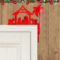 Novi božićni ukrasi božićni 3D Elks saslovci akrilne naljepnice Početna sklopci Dekorativni zidni naljepnica